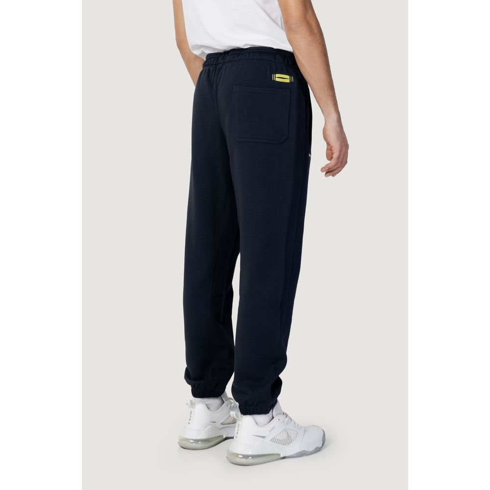 Blauer Blaue Baumwoll-Jogger Workout-Hose