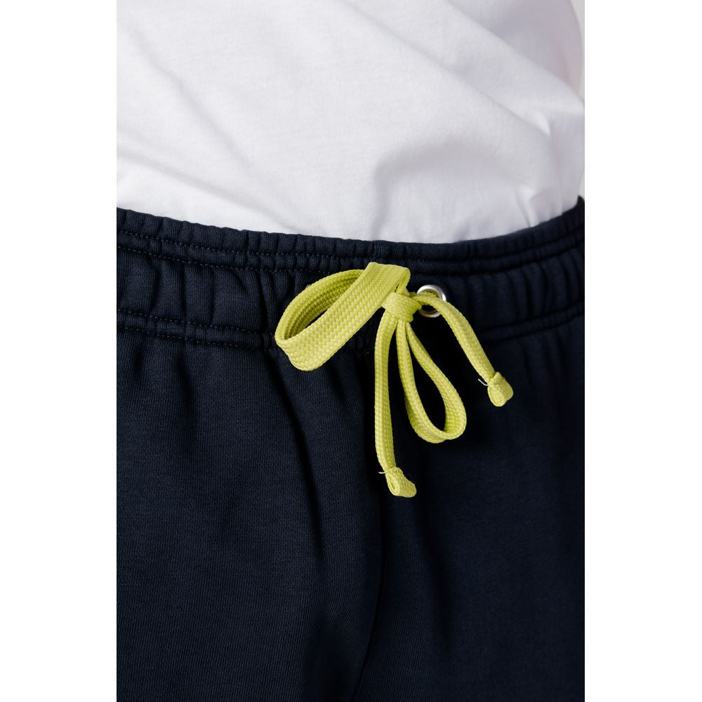 Blauer Blaue Baumwoll-Jogger Workout-Hose