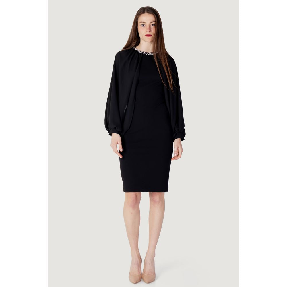Rinascimento Schwarz Polyester Lang