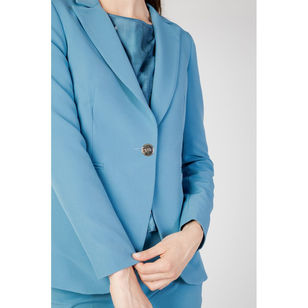 Rinascimento Türkisfarbener Polyester-Blazer