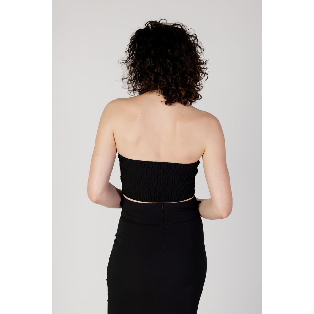 Rinascimento Schwarzes Polyester-Top
