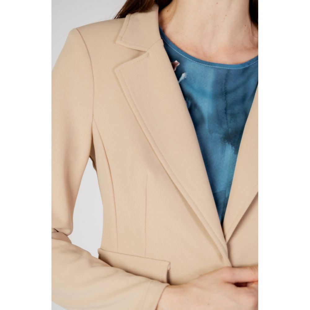 Rinascimento Beigefarbener Polyester-Blazer
