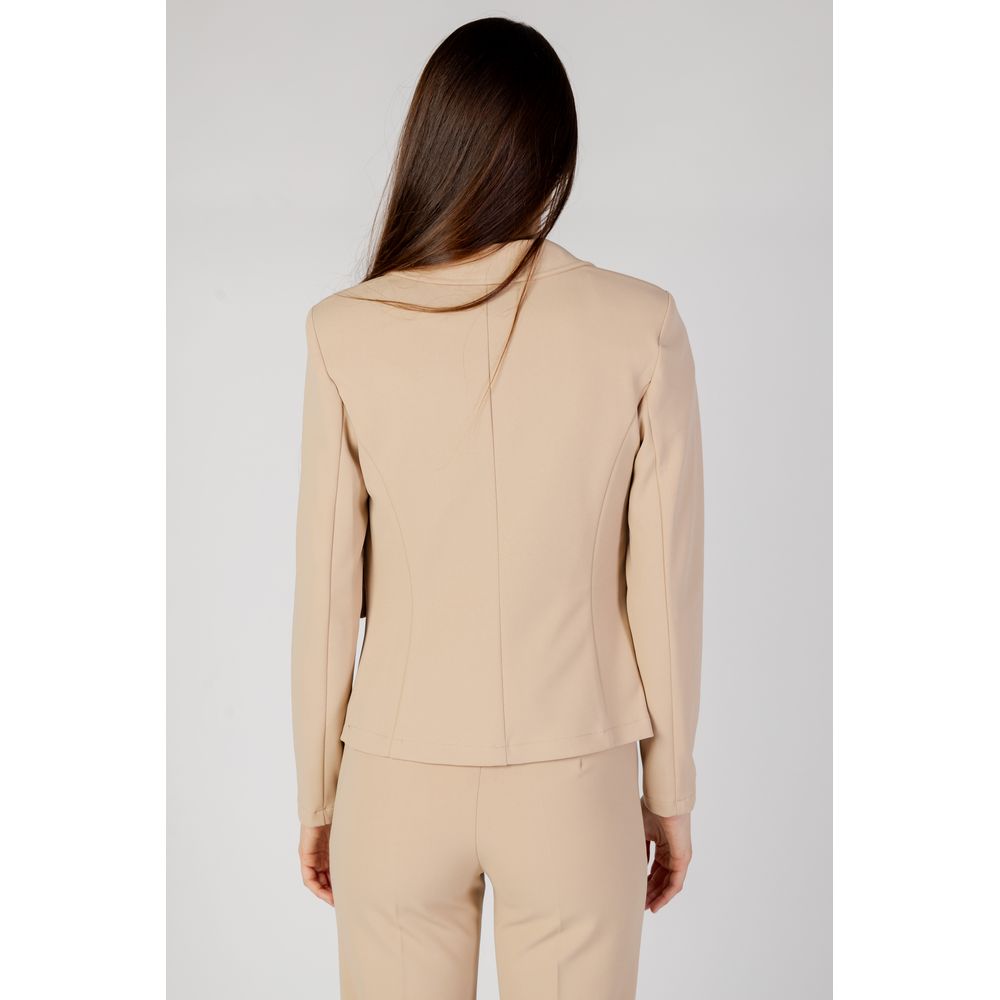 Rinascimento Beigefarbener Polyester-Blazer