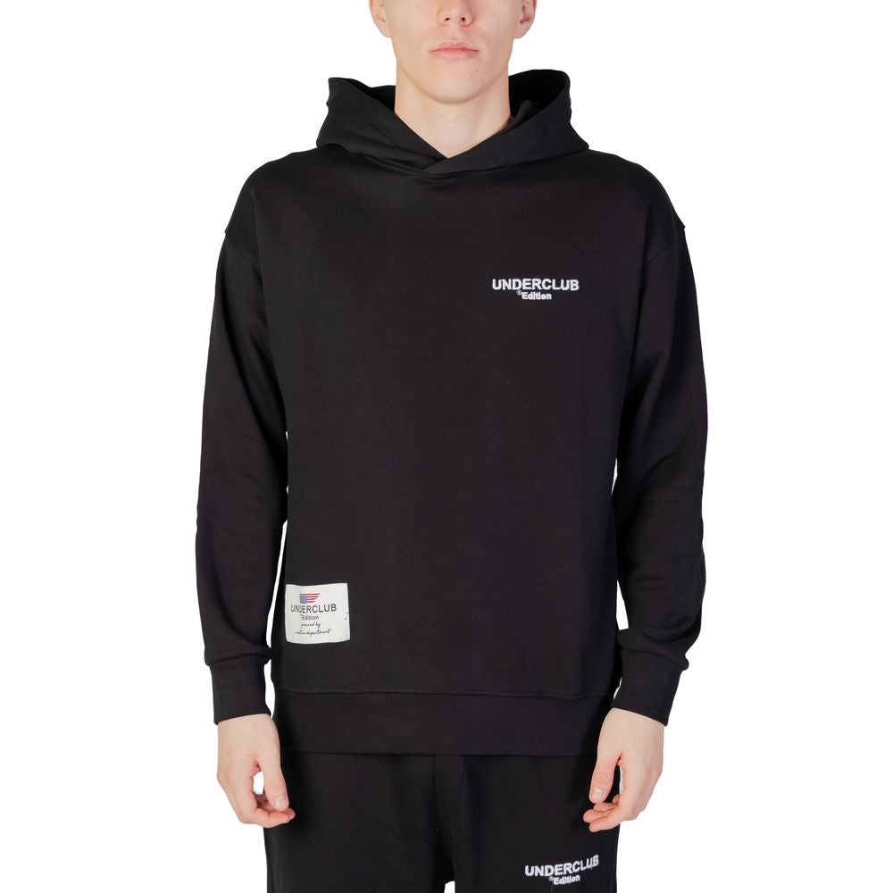 Underclub Schwarzer Baumwoll-Kapuzenpulli