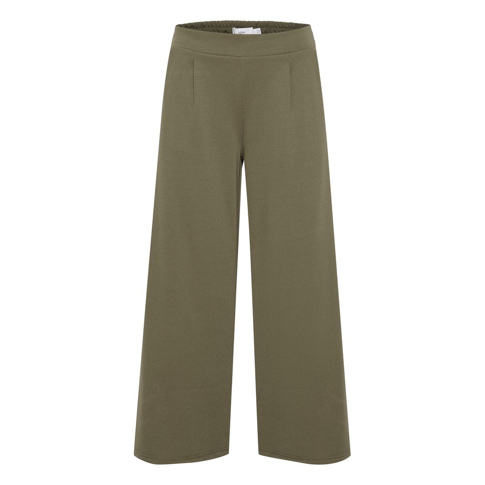 ICHI Grüne Hose aus recyceltem Polyester