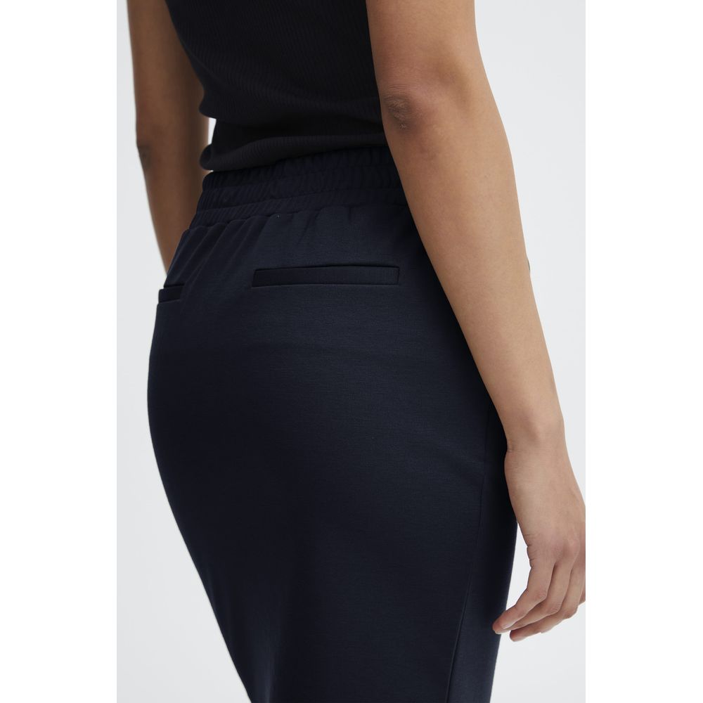 ICHI Blauer Polyester Mini