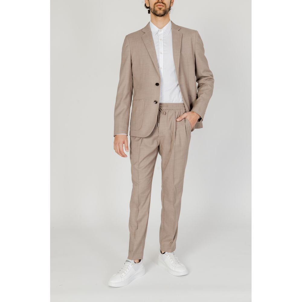 Antony Morato Beigefarbener Polyester-Blazer