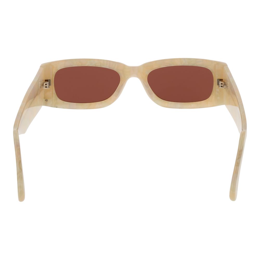 GCDS Creme Unisex-Sonnenbrille