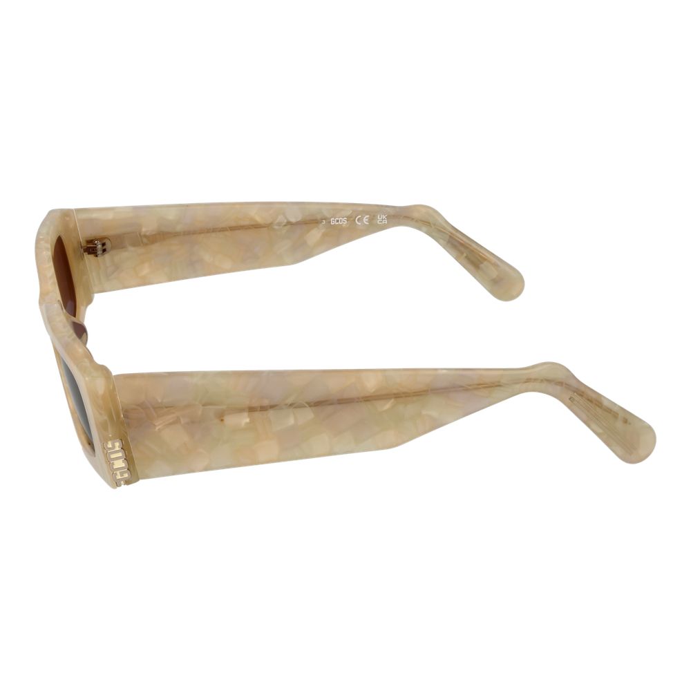 GCDS Creme Unisex-Sonnenbrille