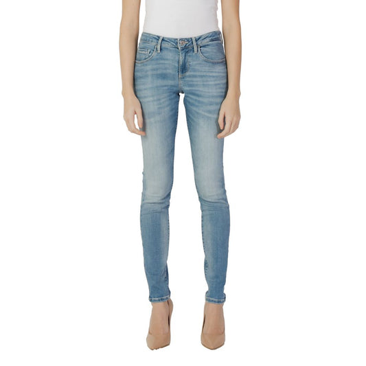 Guess Enge Jeans aus Baumwolle in Blau