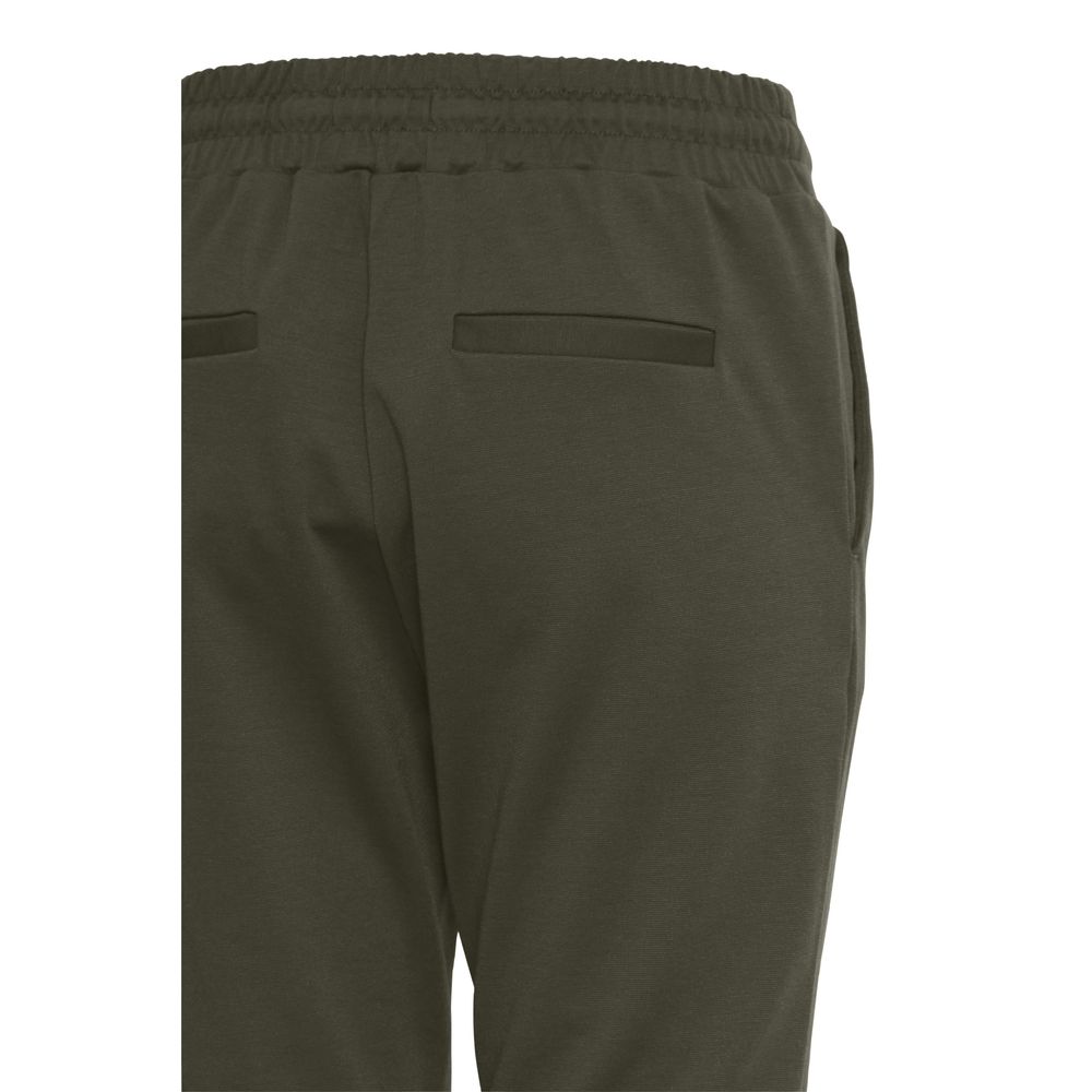 ICHI Grüne Polyester-Hose