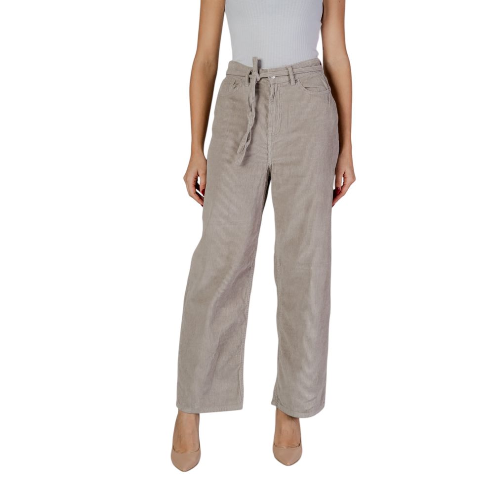 Only Beige Baumwollhose