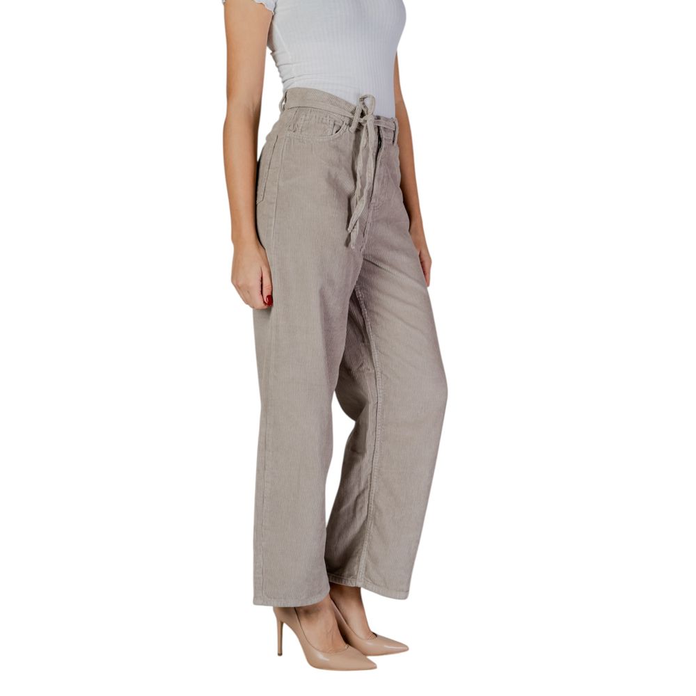 Only Beige Baumwollhose