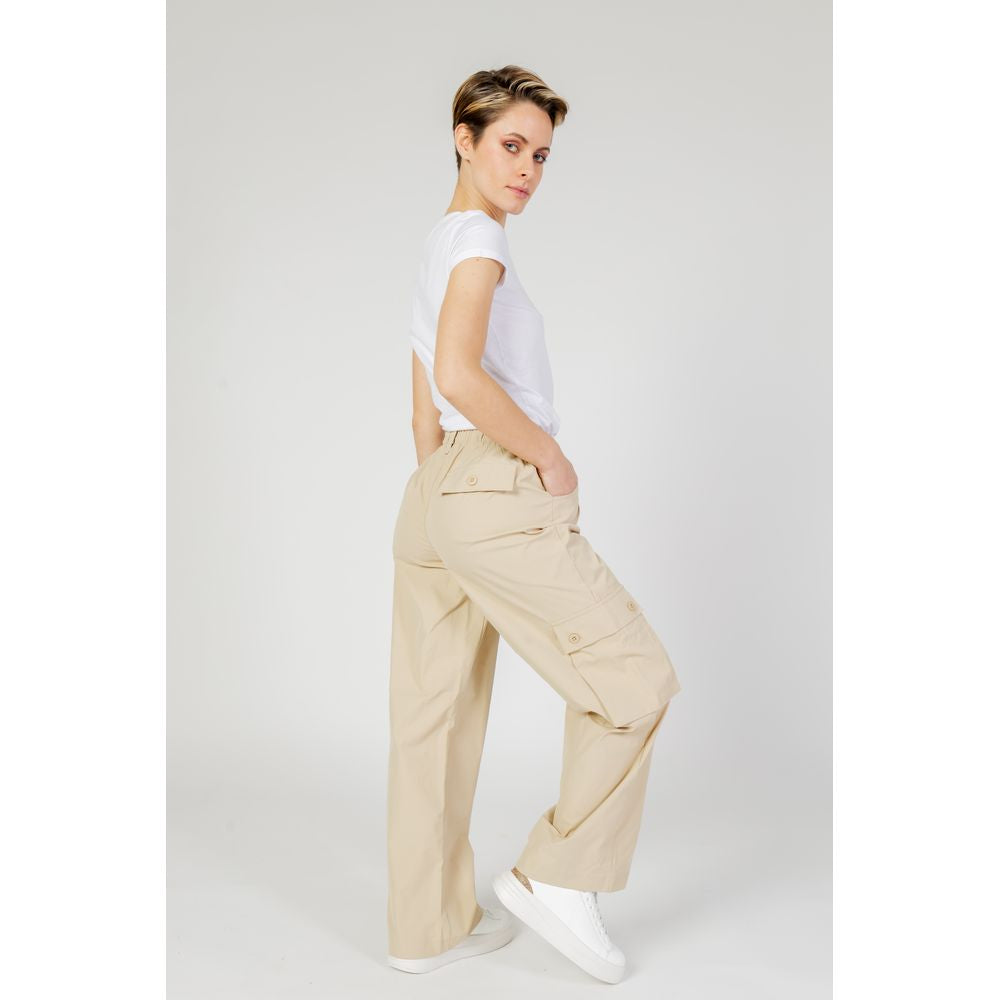 Only Beige Baumwollhose