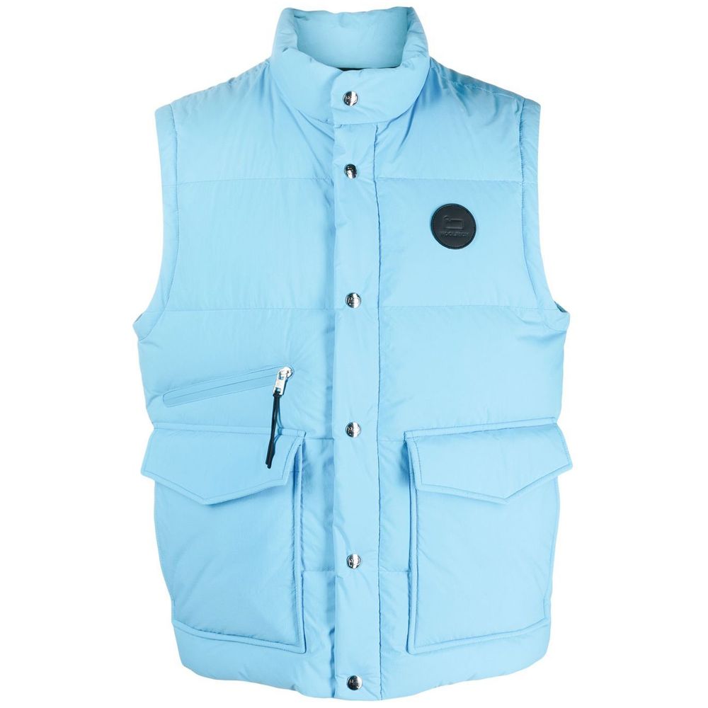 Woolrich Hellblaue Polyester Herrenweste