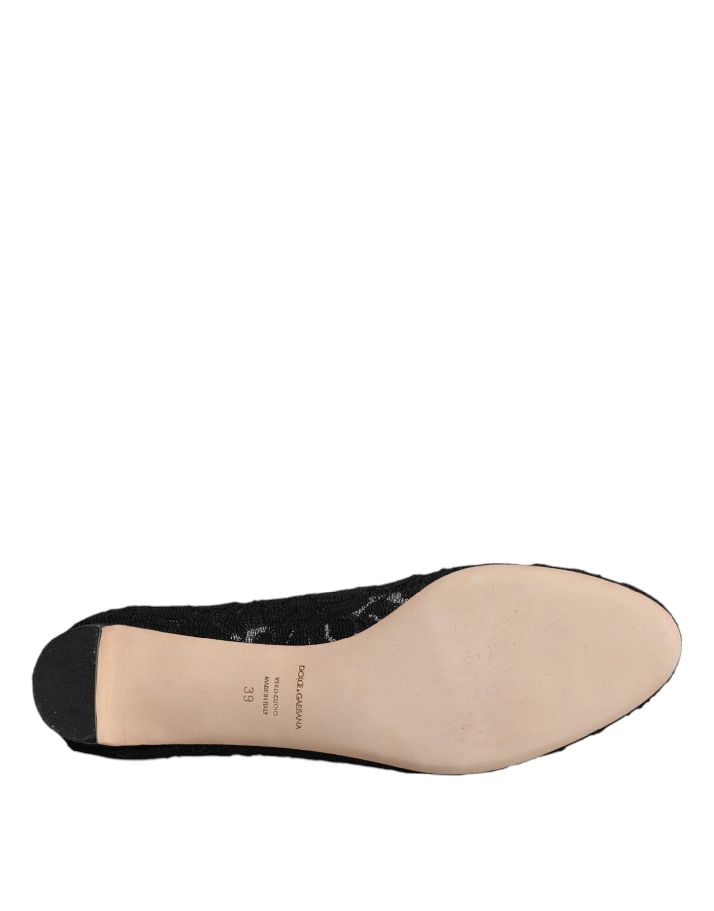 Dolce & Gabbana Schwarz Mary Jane Taormina Spitze Pumps Schuhe