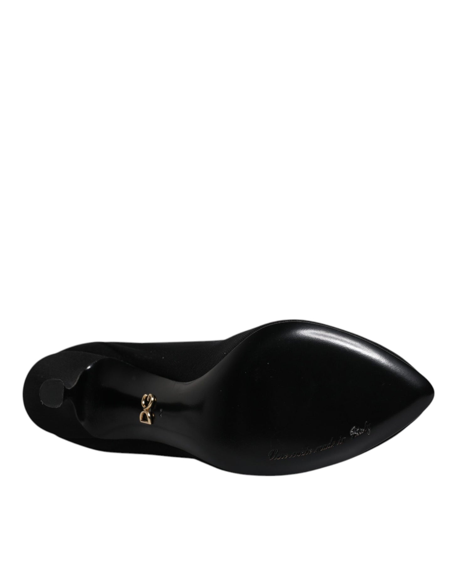 Dolce & Gabbana Schwarz Seide Mesh Socke Stil Stiefel Schuhe