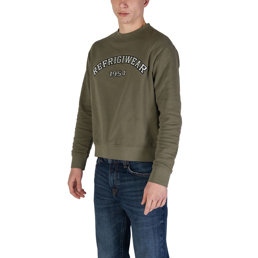 Refrigiwear Grünes Baumwoll-Sweatshirt