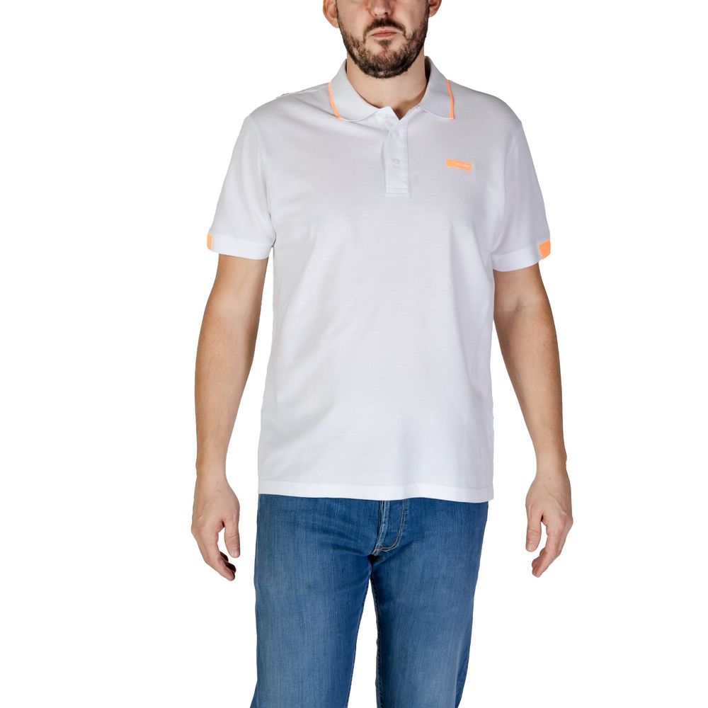 Refrigiwear Weißes Baumwoll-Poloshirt