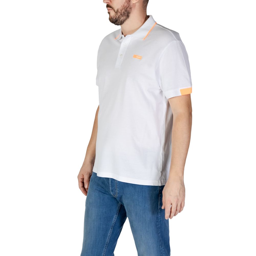 Refrigiwear Weißes Baumwoll-Poloshirt