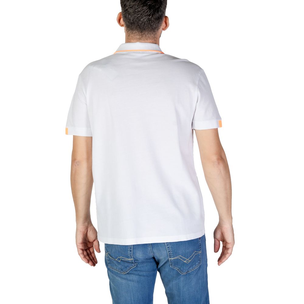 Refrigiwear Weißes Baumwoll-Poloshirt
