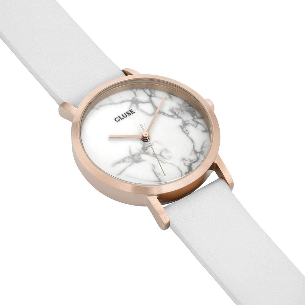 Cluse Weiße Lederuhr