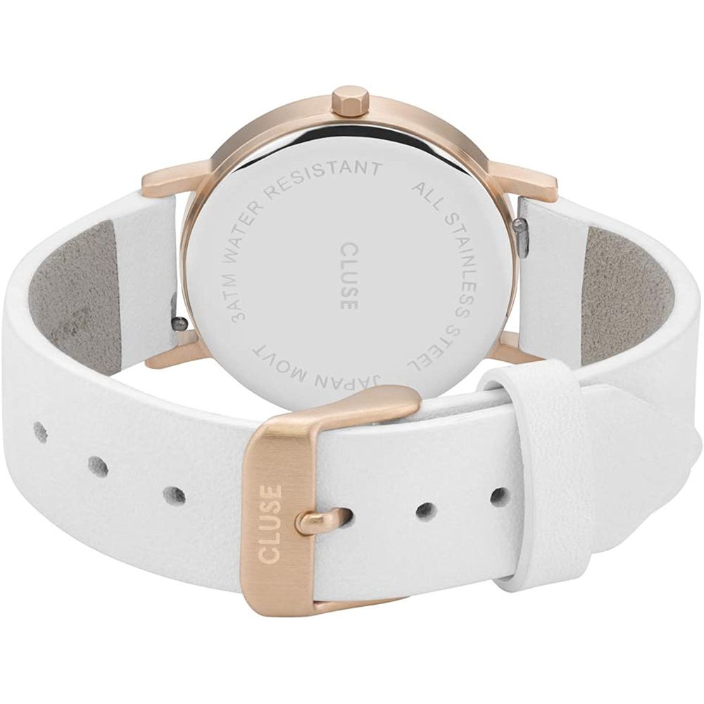 Cluse Weiße Lederuhr