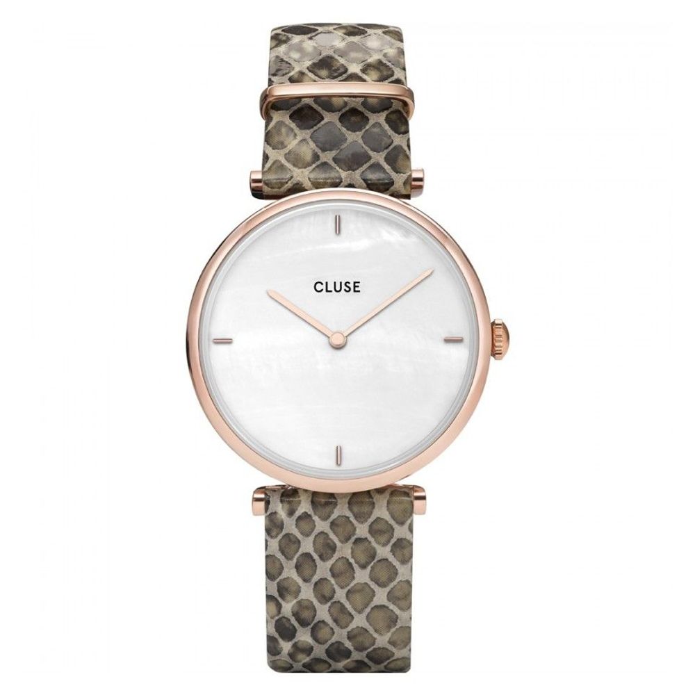Cluse Beige Lederuhr