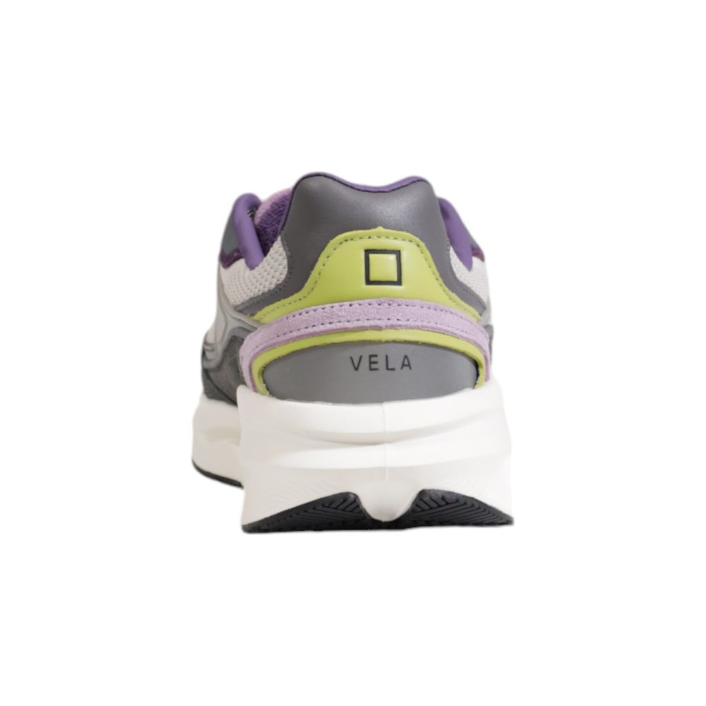D.A.T.E Grauer Stoff Sneaker
