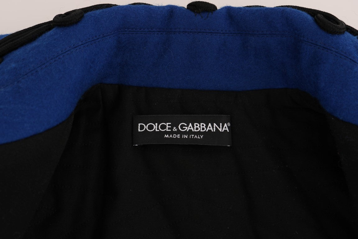 Dolce & Gabbana Trenchcoat aus schwarzer Wolle