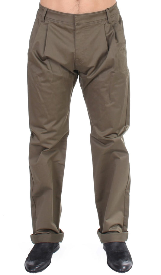 GF Ferre Grüne Cotton Stretch Comfort Fit Hose