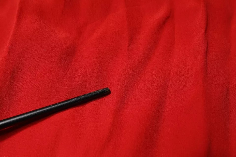 Dondup Rotes Acetatkleid mit kurzen Ärmeln und tiefem Ausschnitt Maxikleid