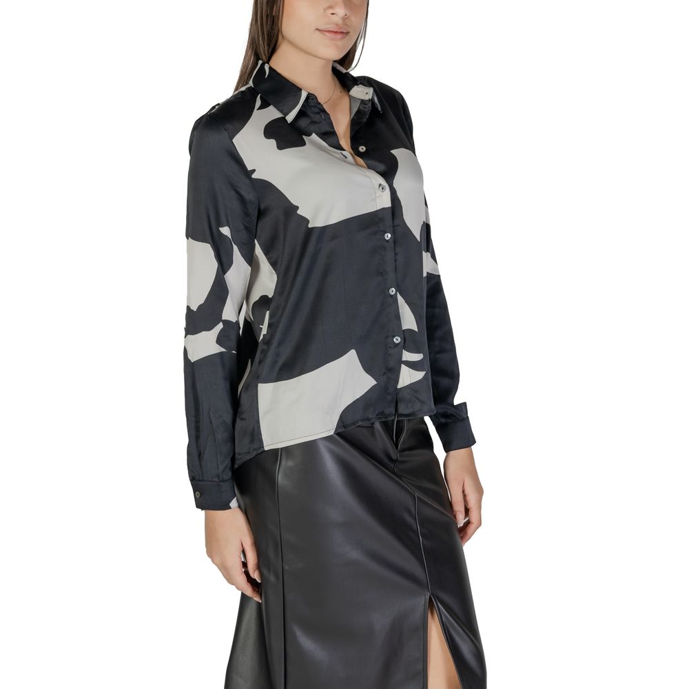 Only Schwarzes Hemd aus recyceltem Polyester