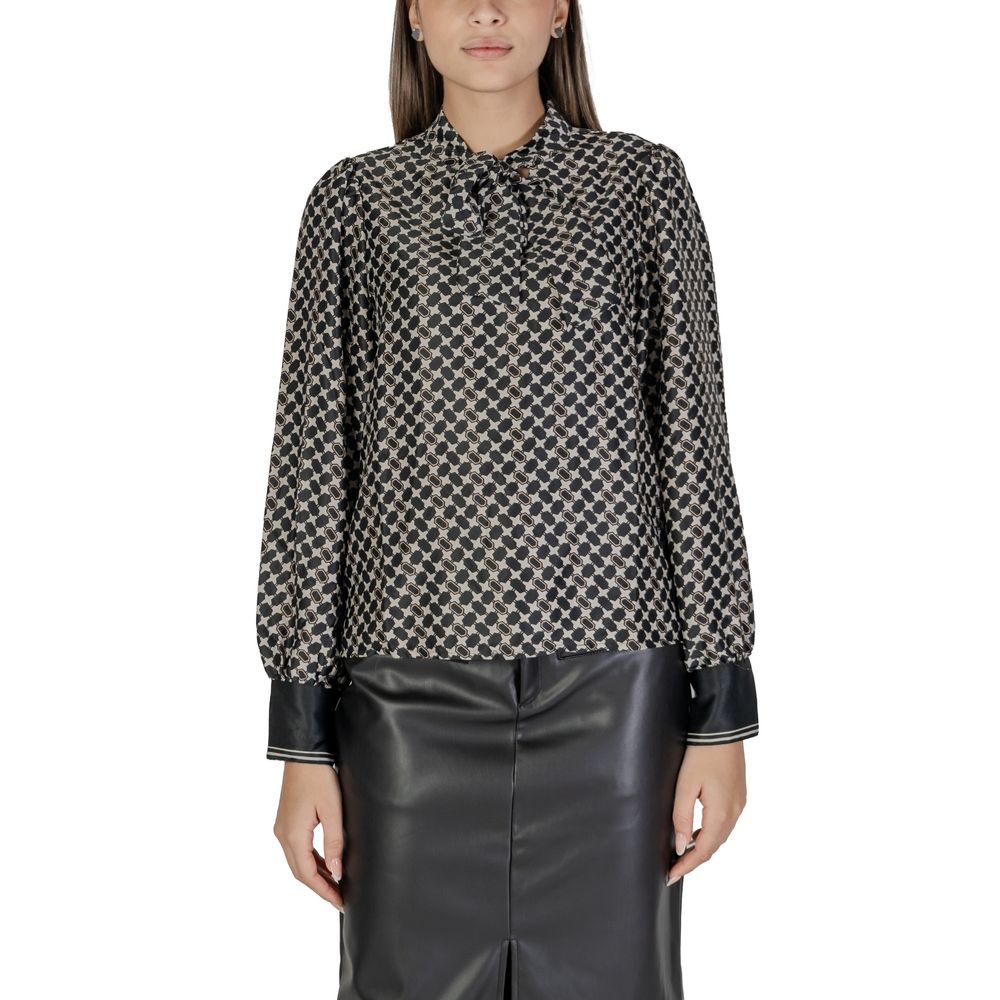 Only Schwarzes Hemd aus recyceltem Polyester