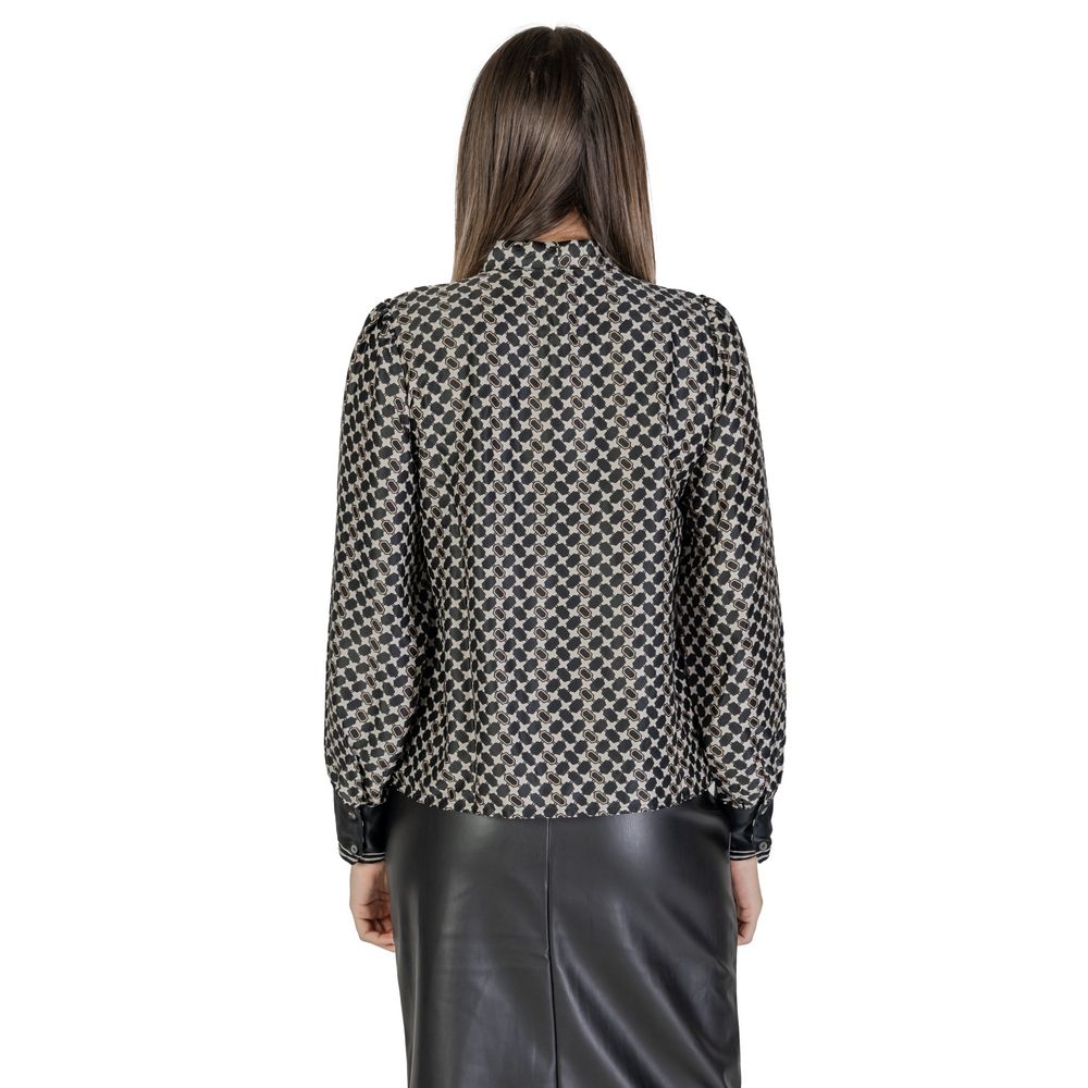 Only Schwarzes Hemd aus recyceltem Polyester