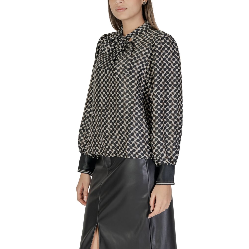 Only Schwarzes Hemd aus recyceltem Polyester