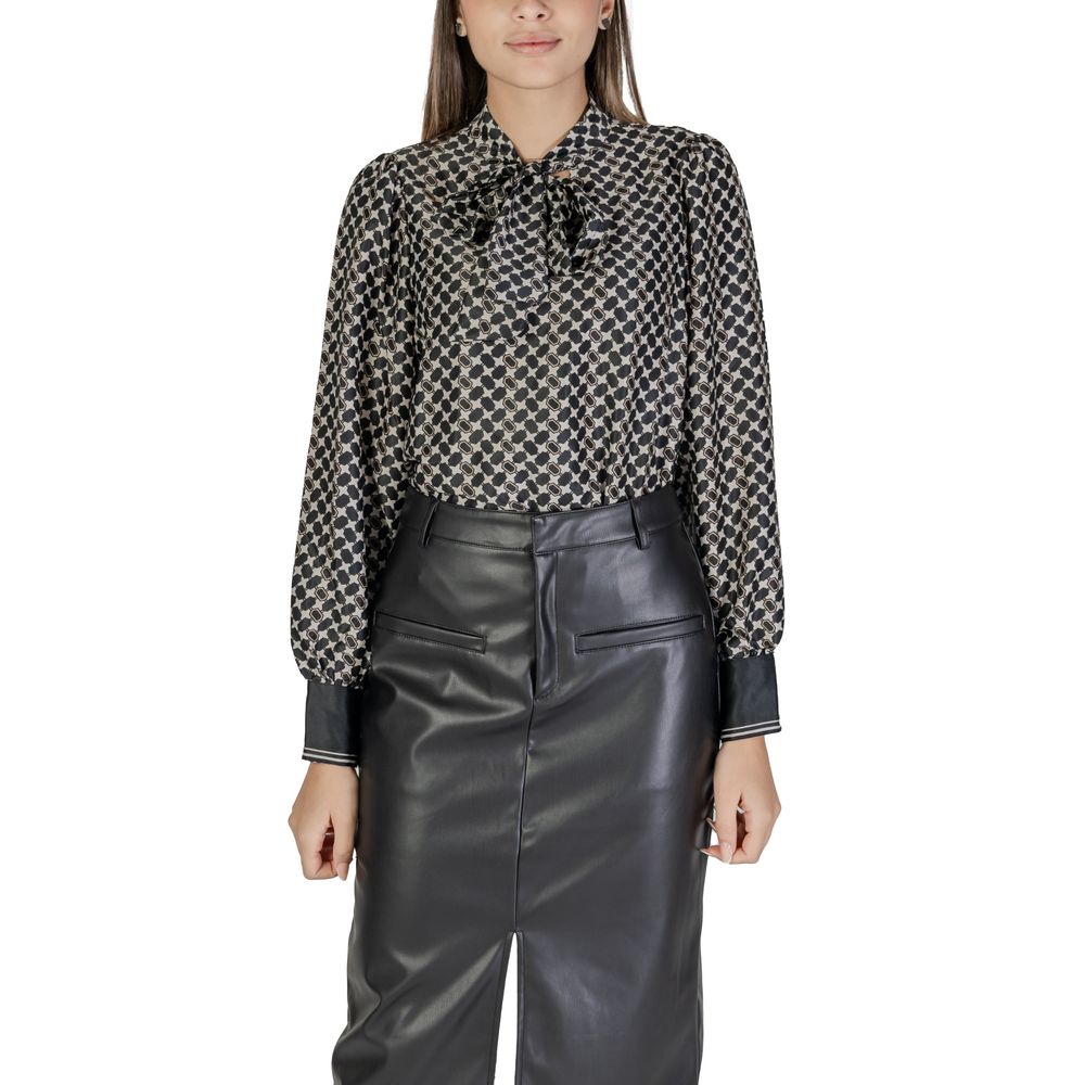 Only Schwarzes Hemd aus recyceltem Polyester