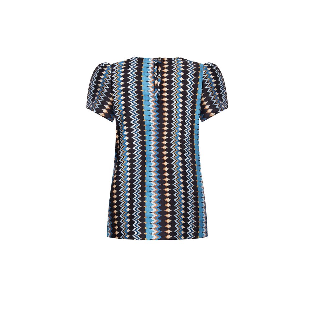 Rinascimento Türkisfarbene Polyester-Bluse