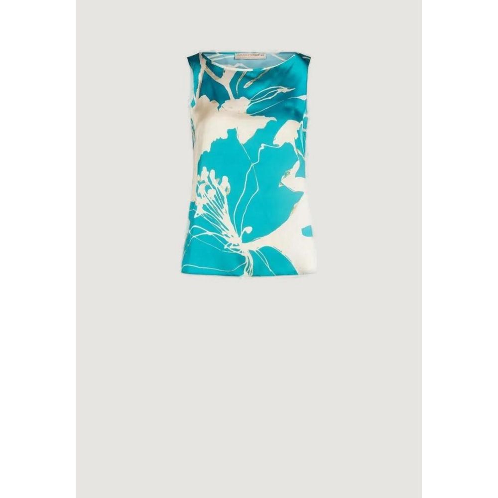 Rinascimento Türkisfarbene Polyester-Bluse