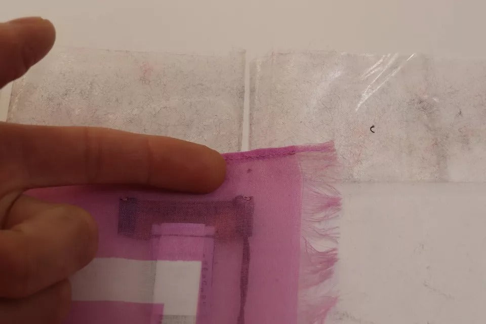 Dolce & Gabbana Rosa-weiß gestreifter Wickelschal aus Baumwolle