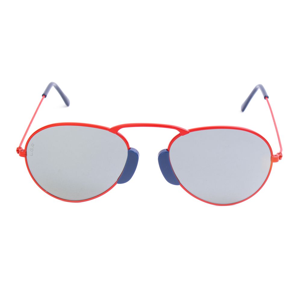 LGR Rote Metall-Sonnenbrille