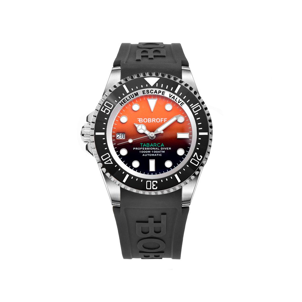 Bobroff Schwarze Gummiuhr