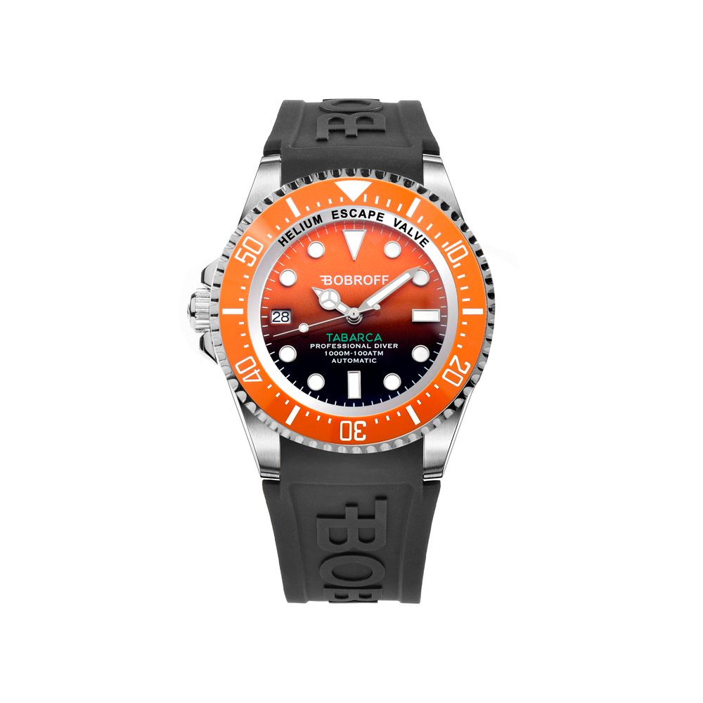 Bobroff Schwarze Gummiuhr