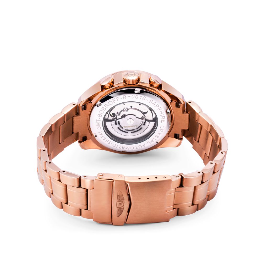 Bobroff Bronze-Edelstahl-Uhr