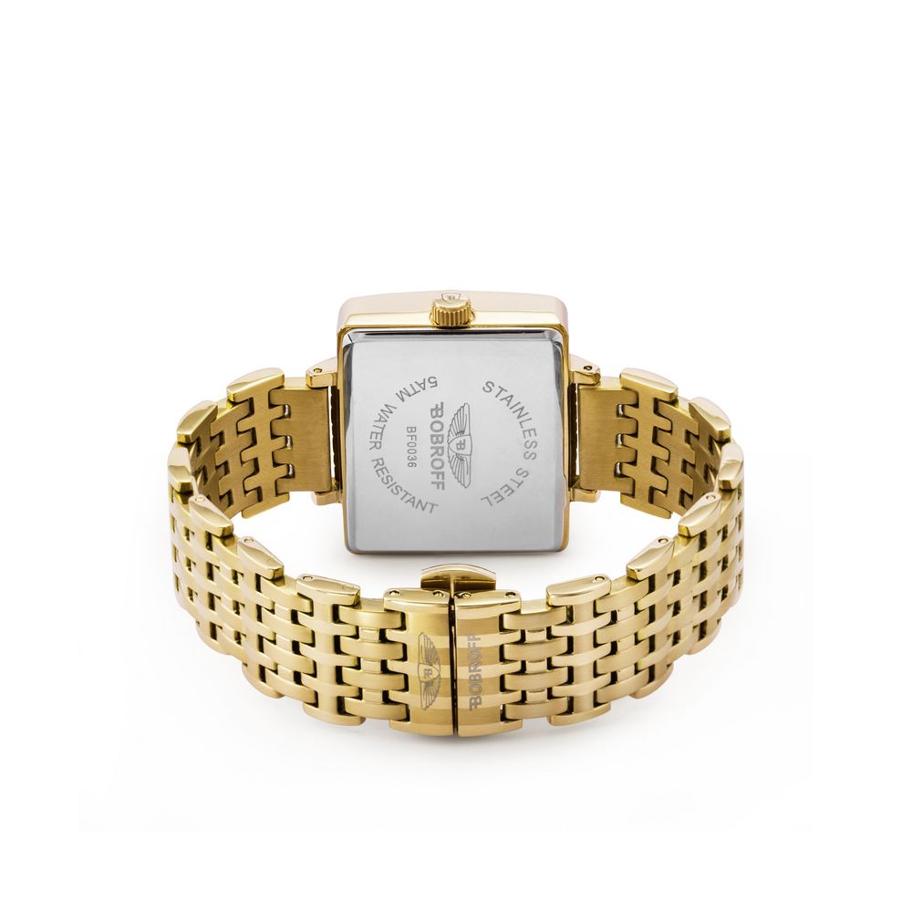 Bobroff Gold-Edelstahl-Uhr