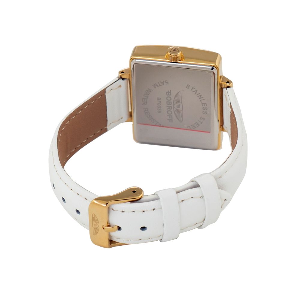Bobroff Weiße Lederuhr