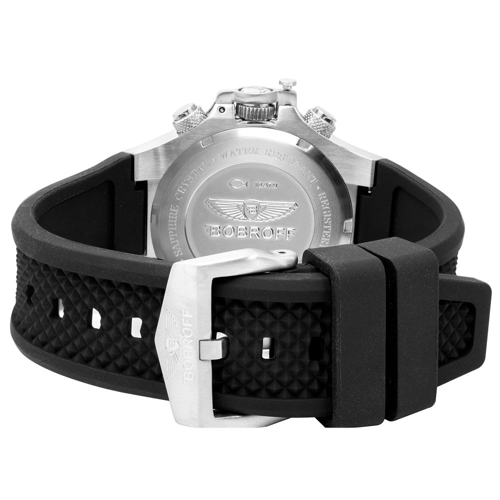 Bobroff Schwarze Gummiuhr