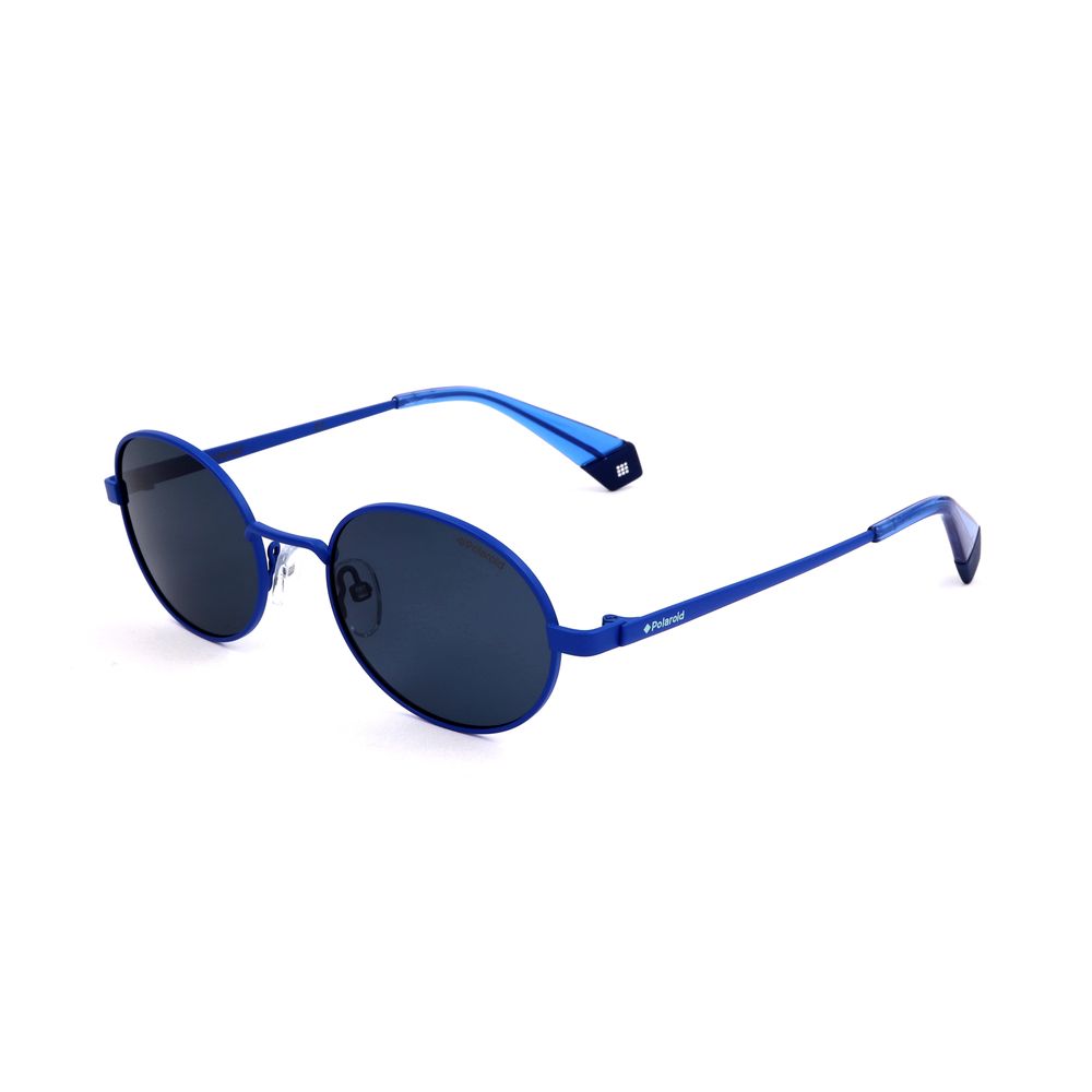Polaroid Blaue Metall-Sonnenbrille