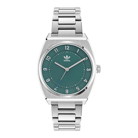 Adidas Elegante Edelstahl-Armbanduhr in Grau