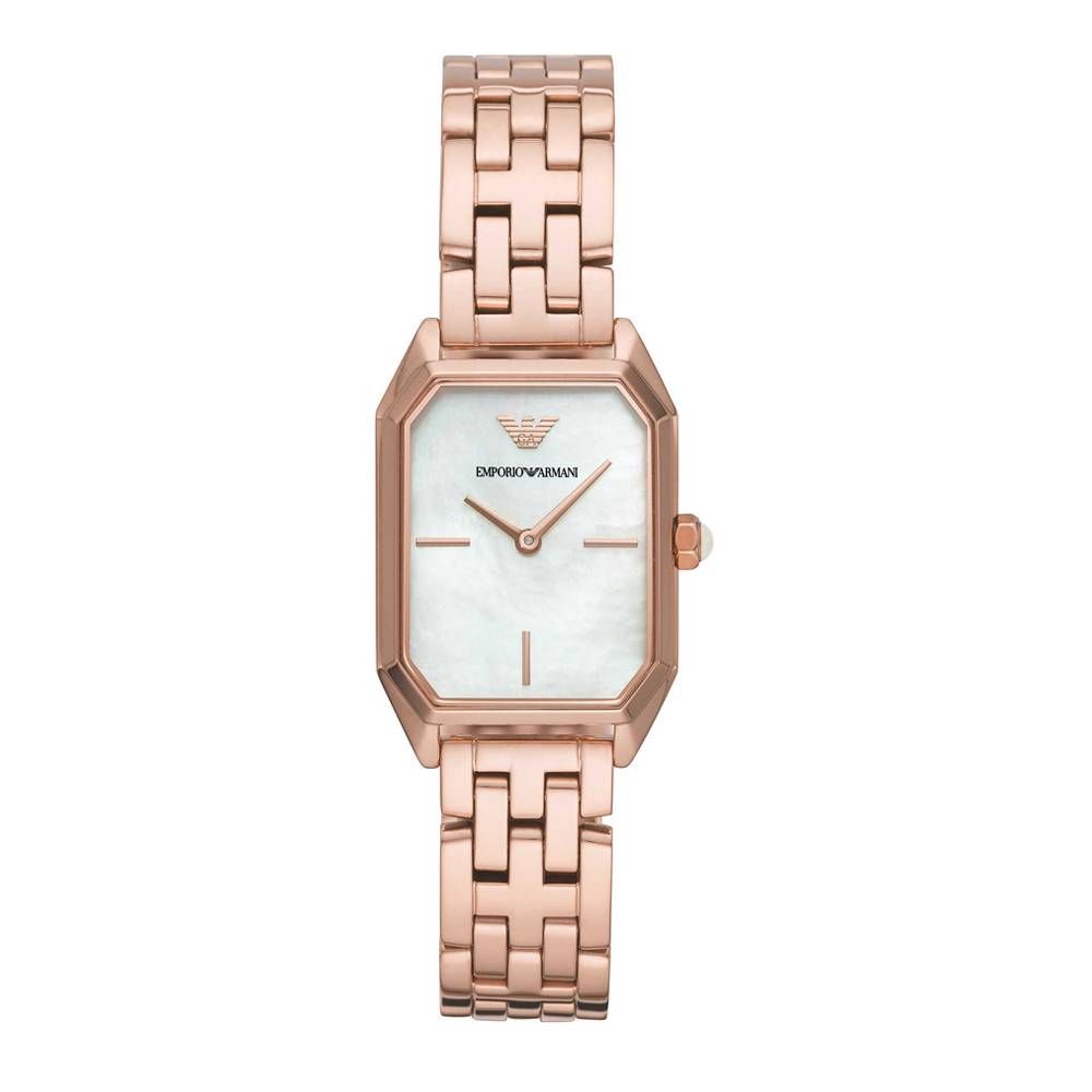 Armani Rose Gold Edelstahl Uhr